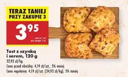 Biedronka Tost z szynką i serem , 120 g oferta