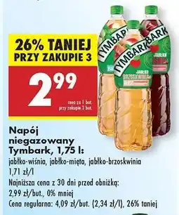 Biedronka Napój niegazowany Tymbark 1,75 l oferta