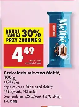 Biedronka Czekolada mleczna Meltie, 100 g oferta