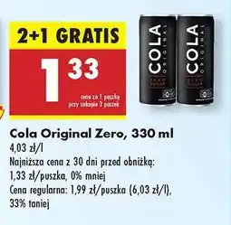Biedronka Cola Original Zero, 330 ml oferta