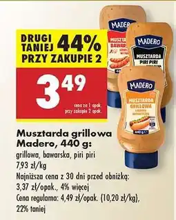 Biedronka Musztarda grillowa Madero, 440 g oferta