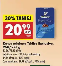 Biedronka Kawa mielona Tchibo Exclusive, 250/275 g oferta