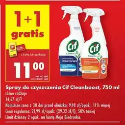 Biedronka Spray do czyszczenia Cif Cleanboost 750 ml oferta