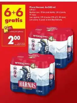 Biedronka Piwo Harnas 6x500 ml oferta