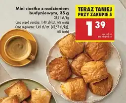 Biedronka Mini ciastko z nadzieniem budyniowym, 35 g oferta