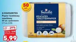 Kaufland K-FAVOURITES Papier toaletowy nawilżany 50 szt. opakowanie oferta