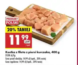 Biedronka Kostka z fileta z piersi kurczaka 400 g oferta