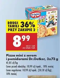 Biedronka Pizza mini z serem i pomidorami Dr.Oetker 3x73 g oferta