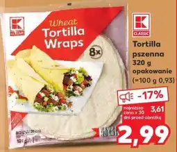 Kaufland Tortilla pszenna 320 g opakowanie oferta
