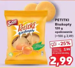 Kaufland PETITKI Biszkopty 120 g opakowanie oferta