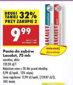 Biedronka Pasta do zębów Lacalut, 75 ml oferta