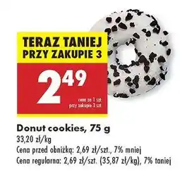 Biedronka Donut cookies , 75 g oferta