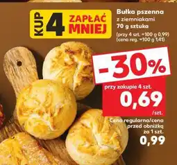 Kaufland Bułka pszenna z ziemniakami 70 g sztuka oferta