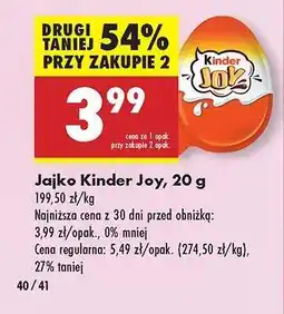 Biedronka Jajko Kinder Joy, 20 g oferta