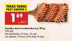 Biedronka Ciastko duet truskawkowy 94 g oferta