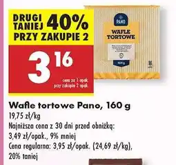 Biedronka Wafle tortowe Pano , 160 g oferta