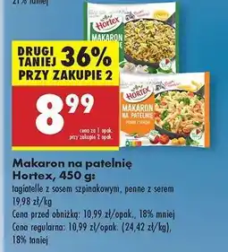 Biedronka Makaron na patelnię Hortex 450 g oferta