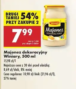 Biedronka Majonez dekoracyjny Winiary 500 ml oferta