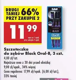 Biedronka Szczoteczka do zębów Black Oral - B , 3 szt oferta