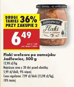 Biedronka Flaki wołowe po zamojsku Jadłowiec, 500 g oferta