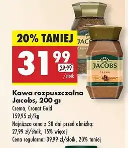 Biedronka Kawa rozpuszczalna Jacobs, 200 g oferta