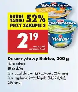 Biedronka Deser ryżowy Belriso, 200 g oferta