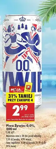 Biedronka Piwo Żywiec 0,0 500 ml oferta
