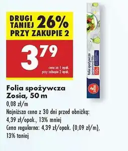 Biedronka Folia spożywcza Zosia, 50 m oferta
