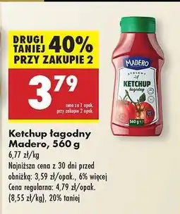 Biedronka Ketchup łagodny Madero, 560 g oferta
