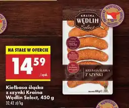 Biedronka Kiełbasa śląska z szynki Kraina Wędlin Select 450 g oferta