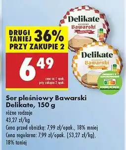 Biedronka Ser pleśniowy Bawarski Delikate 150 g oferta