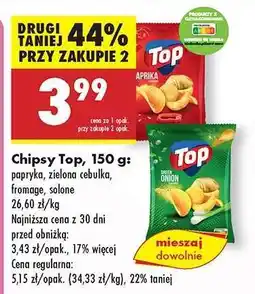 Biedronka Chipsy Top, 150 g oferta