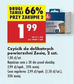 Biedronka Czyścik do delikatnych powierzchni Zosia, 2 szt oferta