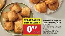 Biedronka Pasztecik z kapustą i pieczarkami , 40 g oferta