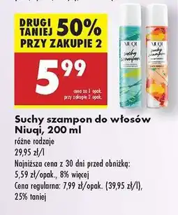 Biedronka Suchy szampon do włosów Niuqi 200 ml oferta