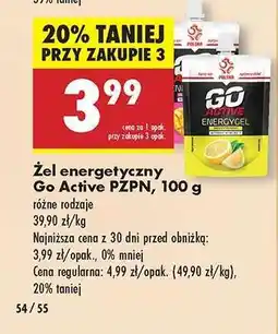 Biedronka Żel energetyczny Go Active PZPN , 100 g oferta