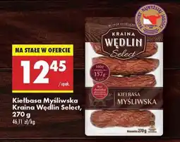 Biedronka Kiełbasa Myśliwska Kraina Wędlin Select, 270 g oferta