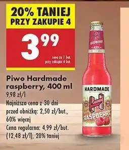 Biedronka Piwo Hardmade raspberry, 400 ml oferta