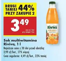Biedronka Sok multiwitamina Riviva, 1 l oferta