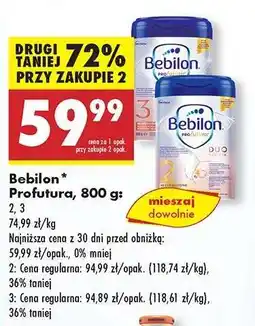 Biedronka Bebilon Profutura 800 g oferta