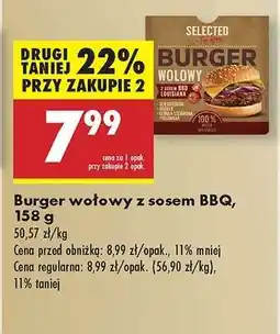 Biedronka Burger wołowy z sosem BBQ, 158 g oferta