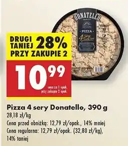 Biedronka Pizza 4 sery Donatello, 390 g oferta