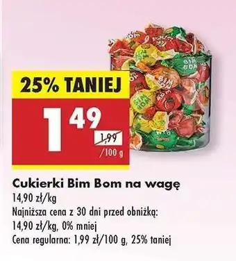 Biedronka Cukierki Bim Bom na wage oferta