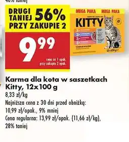 Biedronka Karma dla kota w saszetkach Kitty 12x100 g oferta
