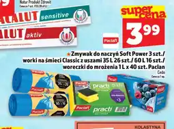 Topaz Zmywak do naczyń Soft Power 3 szt./ worki na śmieci Classic z uszami 35 L 26 szt./ 60 L 16 szt./ woreczki do mrożenia 1 oferta
