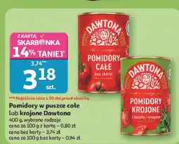 Auchan Pomidory krojone Dawtona oferta