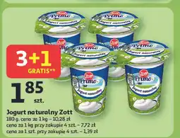 Auchan Jogurt naturalny Zott Primo oferta