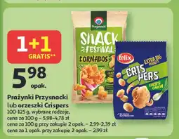 Auchan Orzeszki ziemne zielona cebulka Felix Crispers oferta