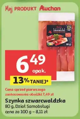 Auchan Szynka szwarcwaldzka Auchan Różnorodne (Logo Czerwone) oferta