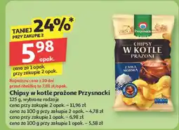Auchan Chipsy w kotle prażone z solą morską Przysnacki oferta